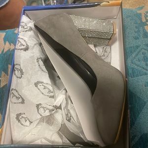 Italian grey high heels